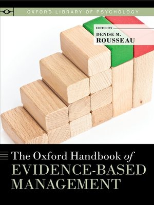 cover image of The Oxford Handbook of Evidence-Based Management